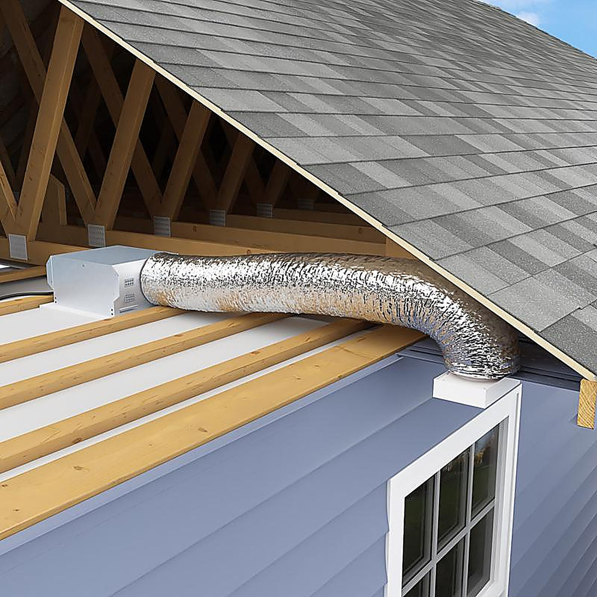 Imperial - MEA-0725-8 - R8.0 25 Ft. L X 7 In. D Silver Poly Duct