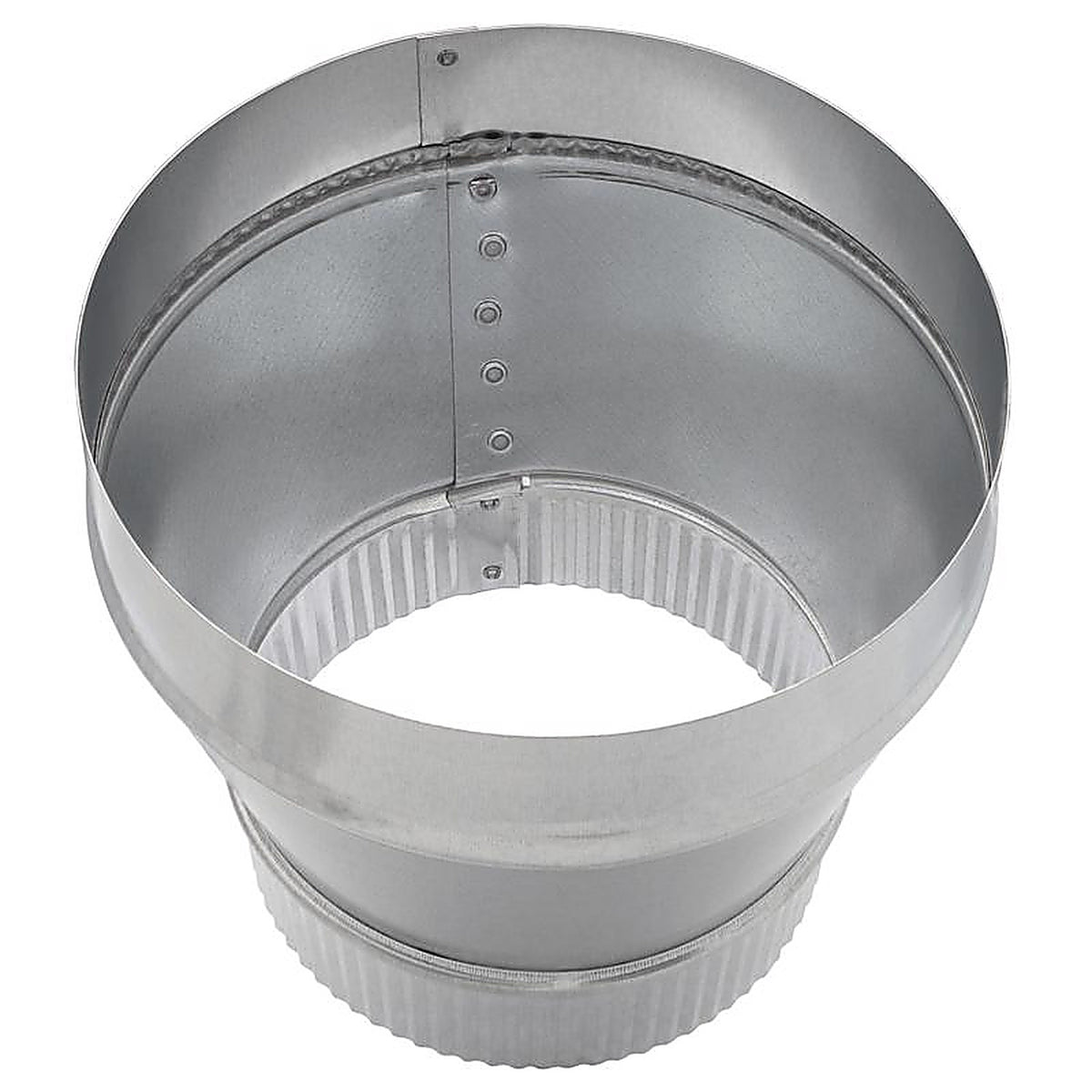 Imperial - GV0821 - 8 In. D X 6 In. D Galvanized Steel Furnace Pipe Reducer