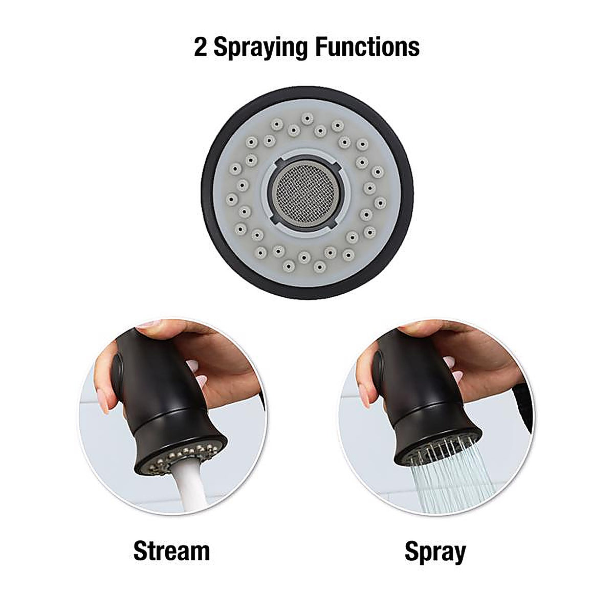 Danco - 9D00012126 - for Universal Black Stainless Steel Smart Pull Down Sprayer Head