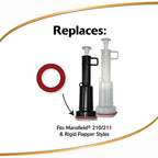 Korky - 457BP - 2X Flush Valve Seal Red Rubber for Mansfield