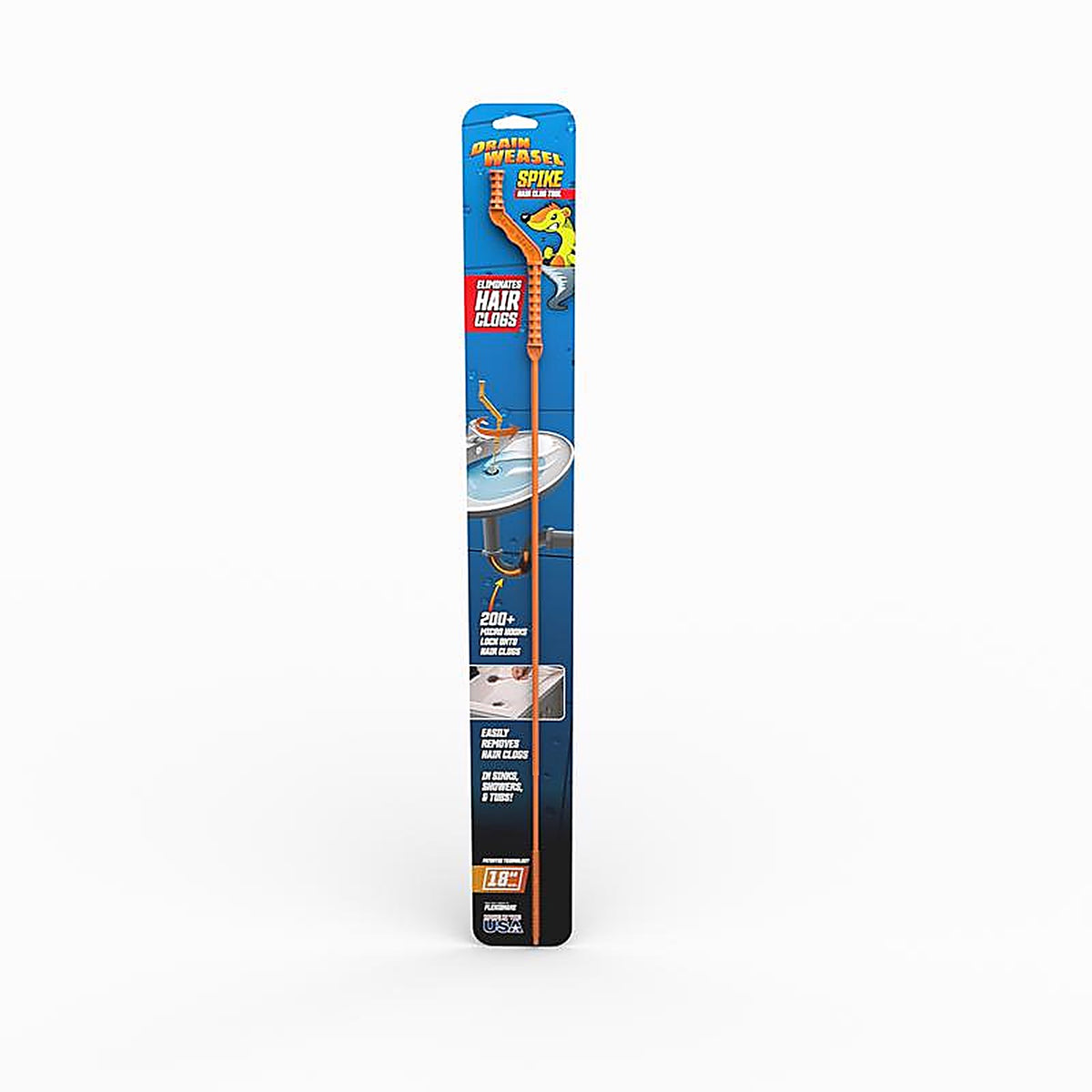 Drain Weasel - DWDL18 - 1.5 Ft. L Hair Clog Tool