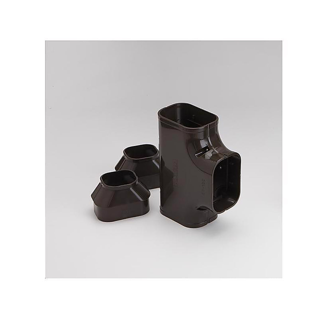 Slimduct - 85475 - Lineset Cover Tee 3.75 In. W Brown