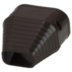 Slimduct - 85467 - Lineset Cover End Fitting 3.75 In. W Brown