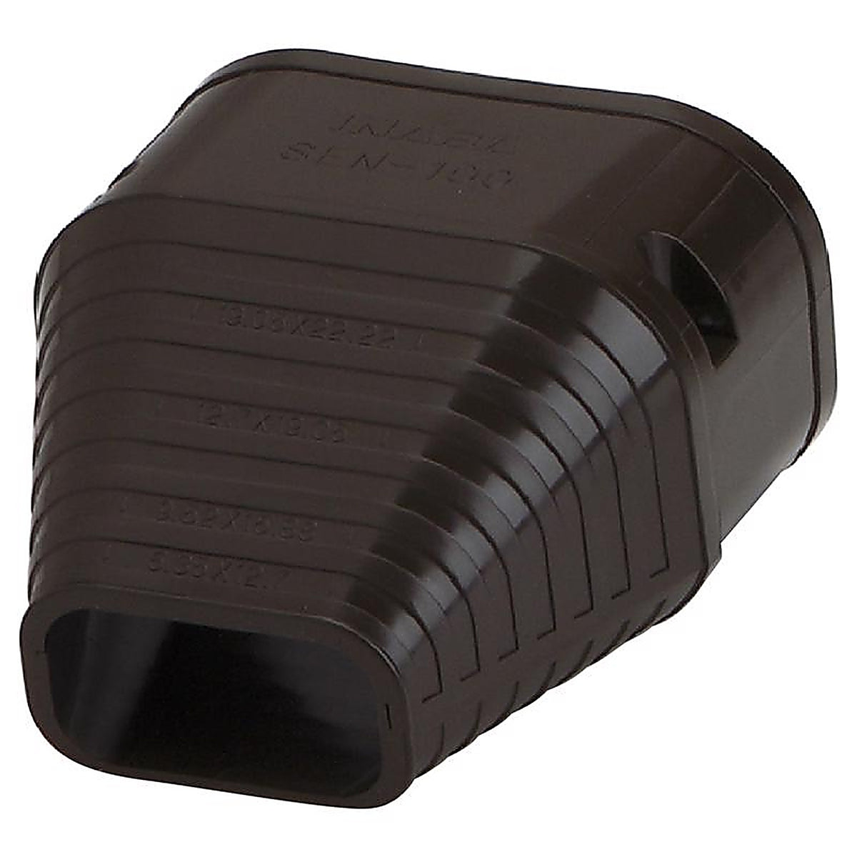 Slimduct - 85467 - Lineset Cover End Fitting 3.75 In. W Brown