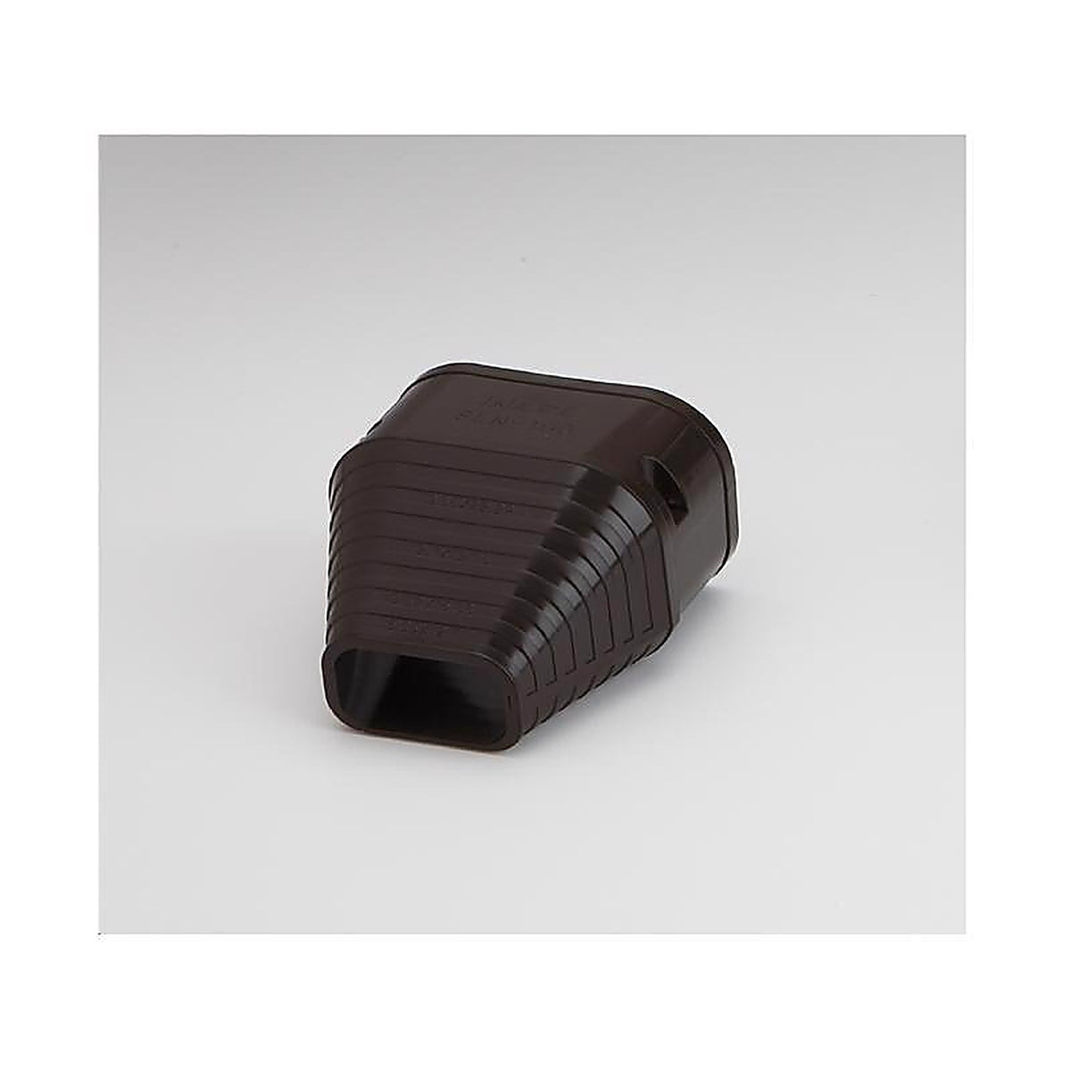 Slimduct - 85467 - Lineset Cover End Fitting 3.75 In. W Brown