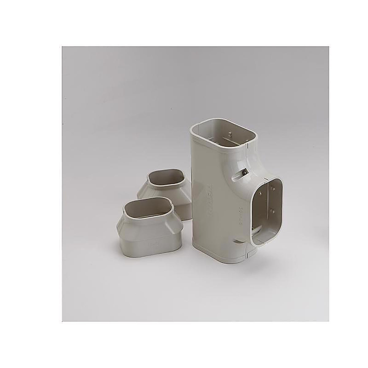 Slimduct - 86135 - Lineset Cover Tee 7.88 In. W X 3 In. H Ivory