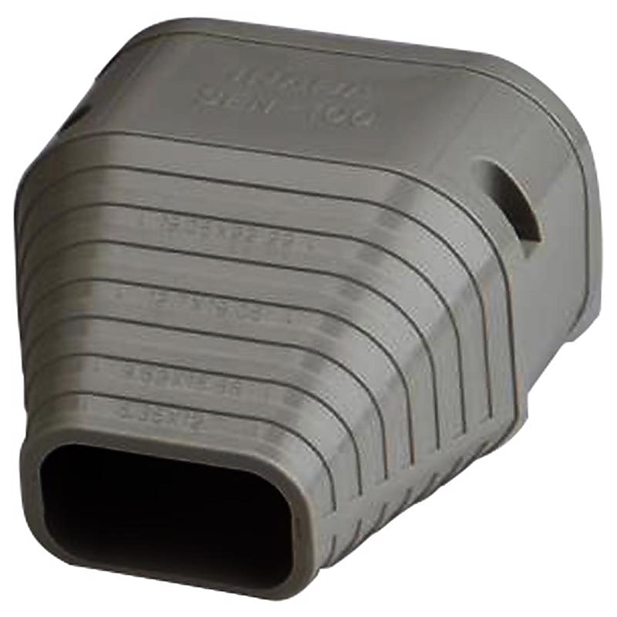 Slimduct - 86127 - Lineset Cover End Fitting 4.5 In. W X 3 In. H Ivory