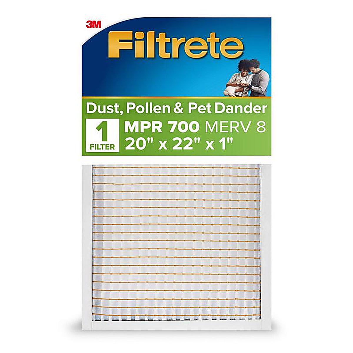 Filtrete - 747-4 - 20 In. W X 22 In. H X 1 In. Polypropylene 700 Mpr Pleated Air Filter 1 Pack
