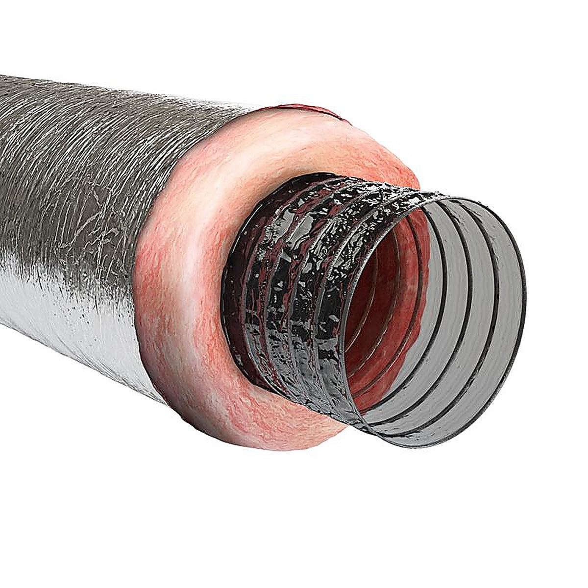 Imperial - MEA-0425 - R4.2 25 Ft. L X 4 In. D Silver Poly Duct