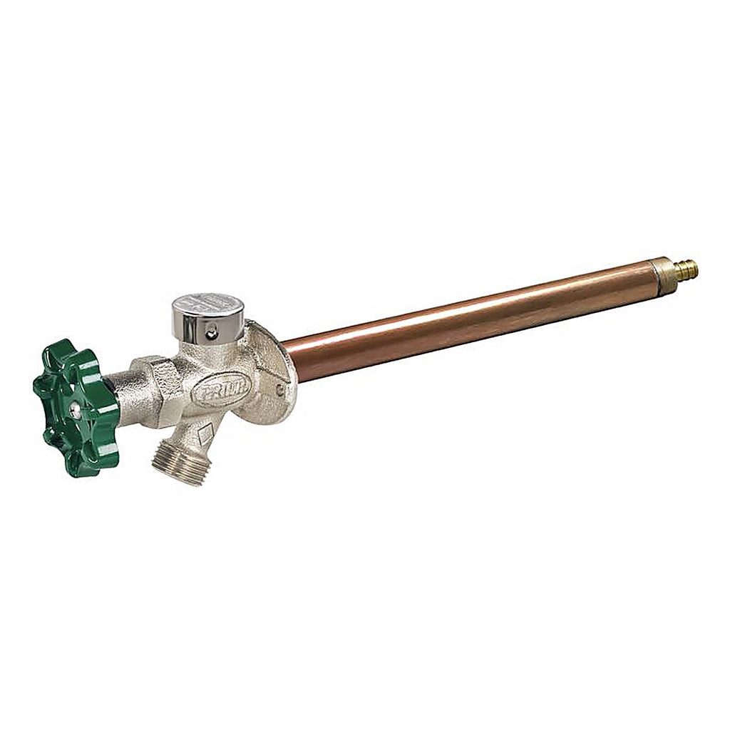 Prier - C-144X12 - 1/2 In. Crimp PEX In. Anti-Siphon Brass Freezeless Wall Hydrant