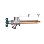 Prier - C-144X06 - 1/2 In. Crimp PEX In. Anti-Siphon Brass Freezeless Wall Hydrant