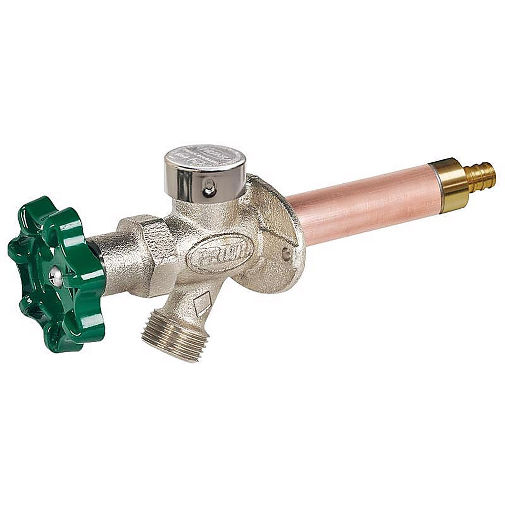 Prier - C-144X04 - 1/2 In. Crimp PEX In. Anti-Siphon Brass Freezeless Wall Hydrant