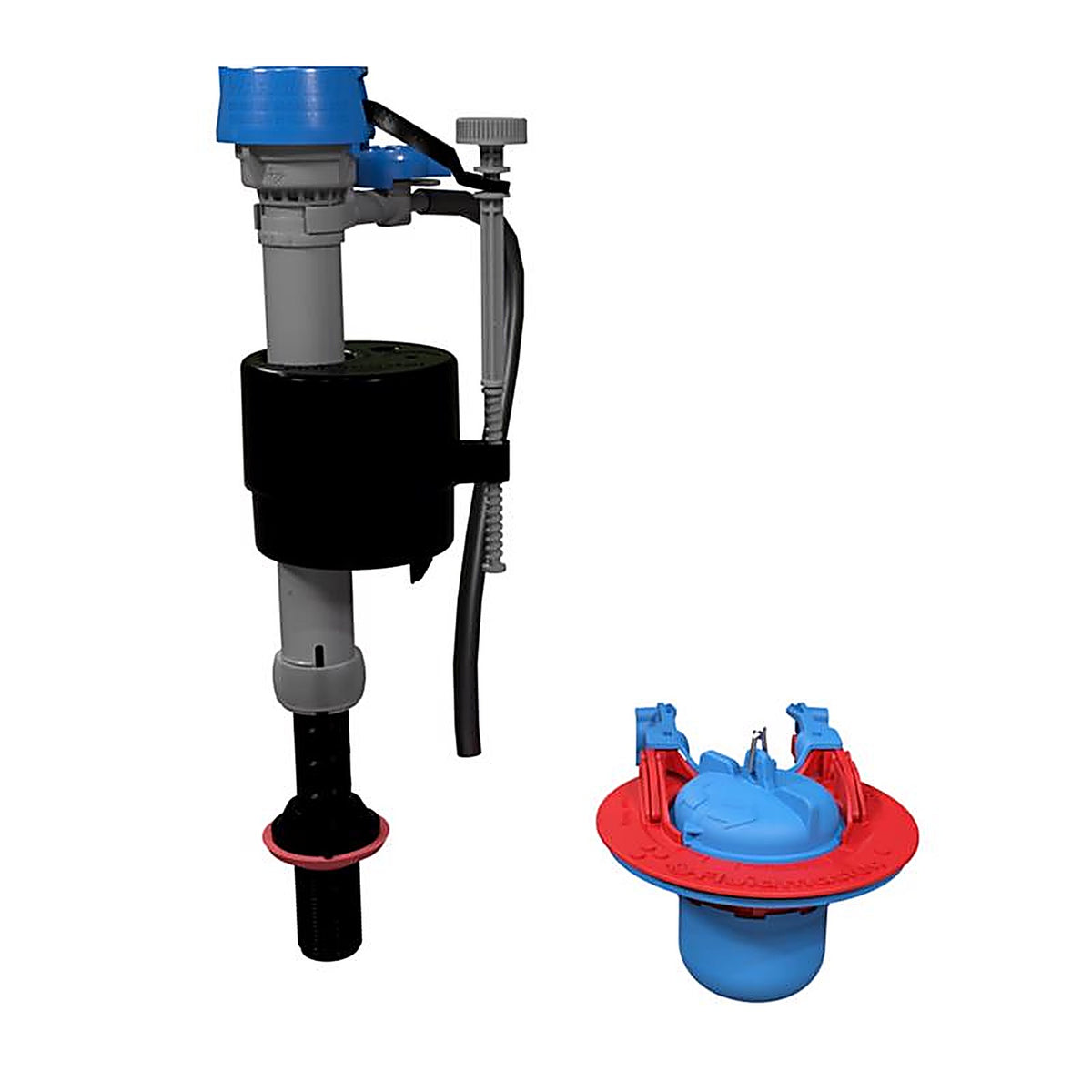 Fluidmaster - K-400H-043-T4 - Performax Fill Valve and Flapper Kit Multicolored Plastic/Rubber for Universal
