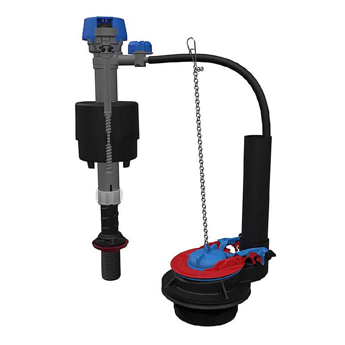 Fluidmaster - K-400H-043-T4 - Performax Fill Valve and Flapper Kit Multicolored Plastic/Rubber for Universal