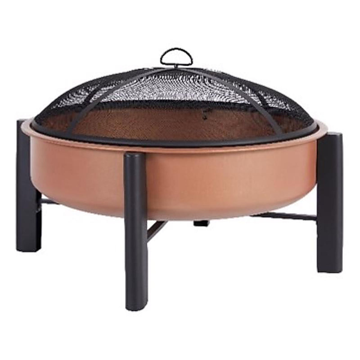 Living Accents - FT-32735 - 30 In. W Steel Modern Round Wood Fire Pit