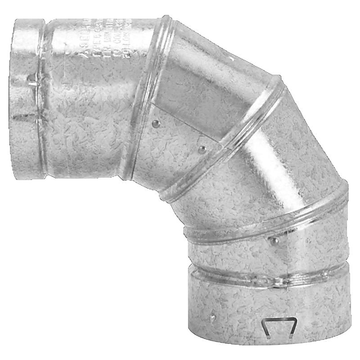 Selkirk - 105230 - 5 In. D X 8.875 In. L Aluminum/Galvanized Steel Stove Pipe Elbow