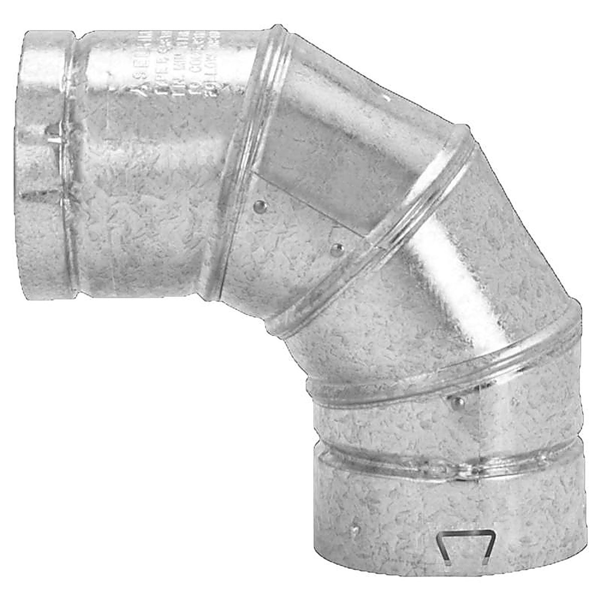 Selkirk - 106230 - 6.37 In. D X 7 In. L Aluminum/Galvanized Steel Stove Pipe Elbow