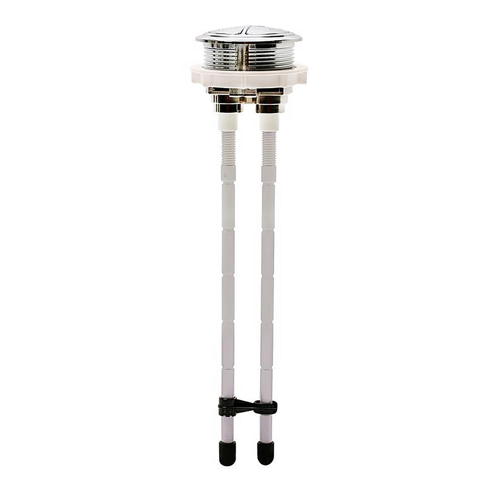 Fluidmaster - 800P-001-P8 - Flush Lever - Push Button Silver/White Chrome