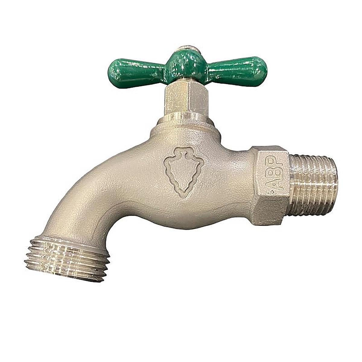 Arrowhead - 301SS - 1/2 In. MIP In. X 3/4 In. MHT Stainless Steel Hose Bibb