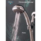 Whedon - AFP62C-N - Champagne Massage Brushed Nickel Plastic 5 Settings Handheld Showerhead 2 GPM