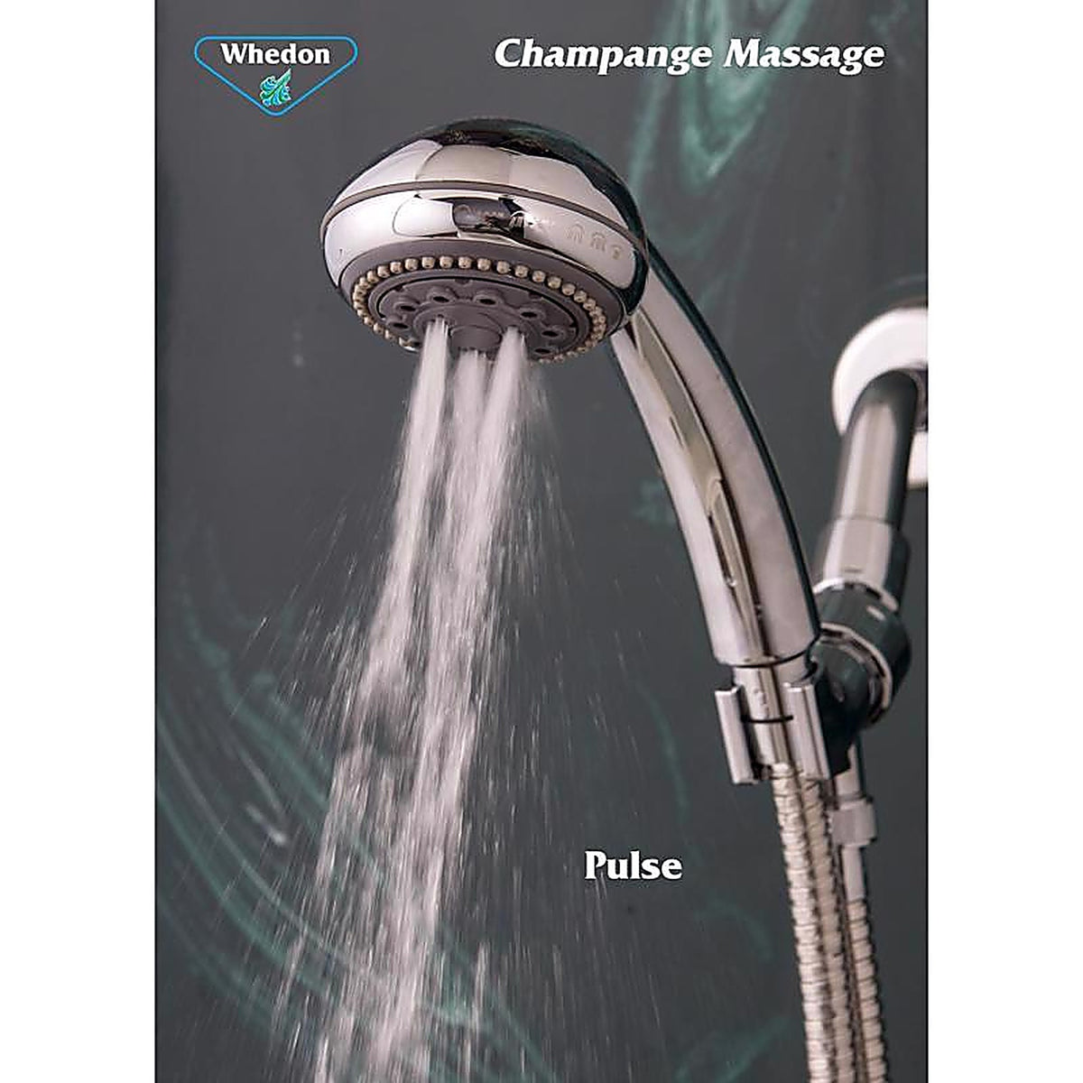 Whedon - AFP62C-N - Champagne Massage Brushed Nickel Plastic 5 Settings Handheld Showerhead 2 GPM