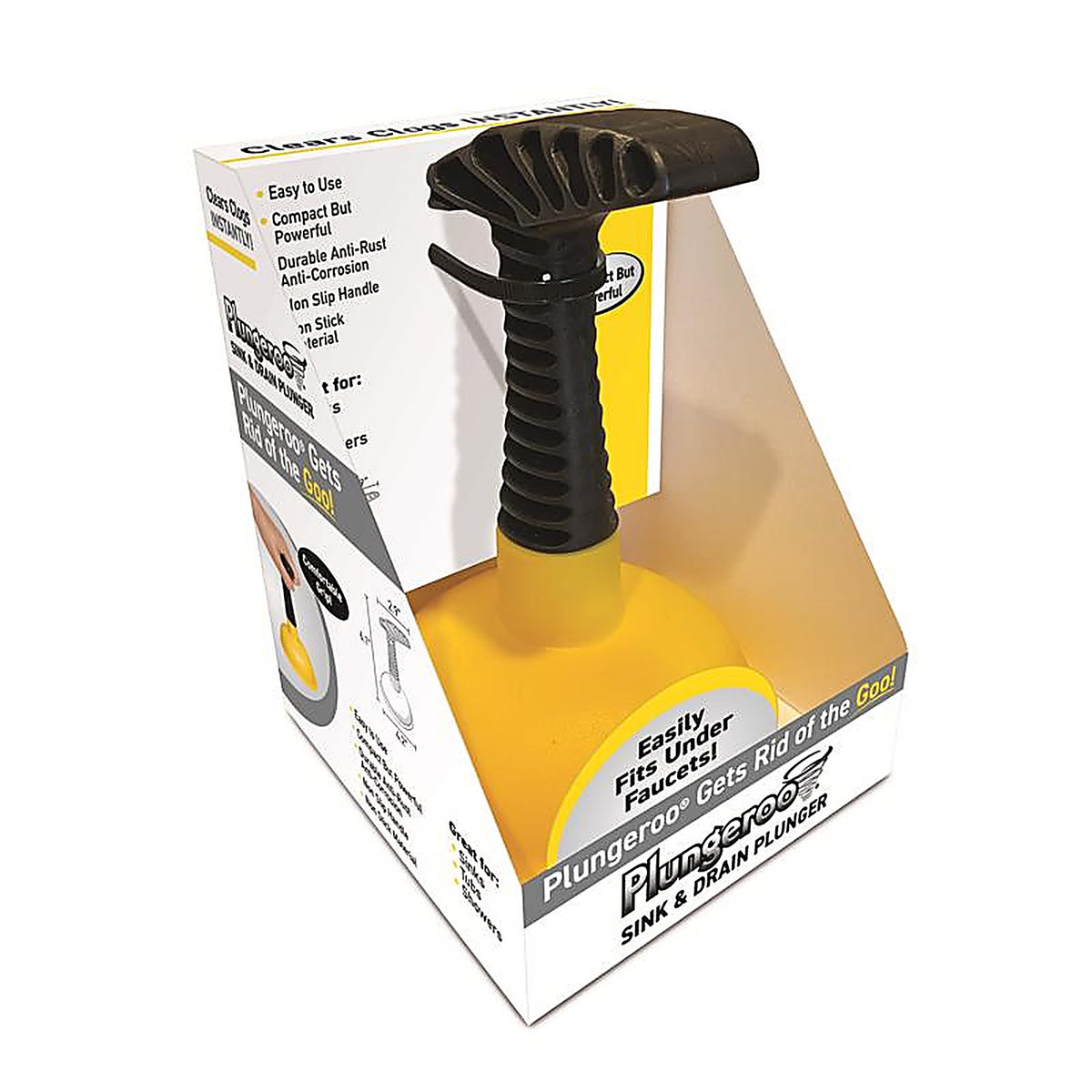 Plungeroo - PLU-MC9 - Sink and Drain Plunger 5 In. L X 4.2 In. D
