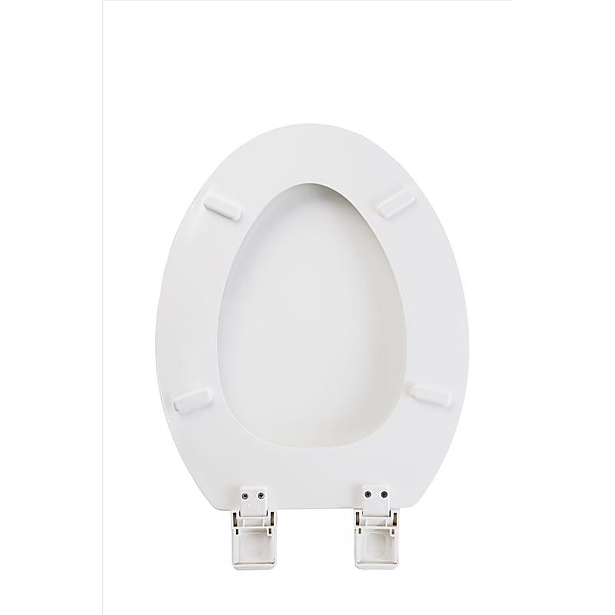 OakBrook - MD014-FG - Collection Laurel Elongated White Wood Toilet Seat