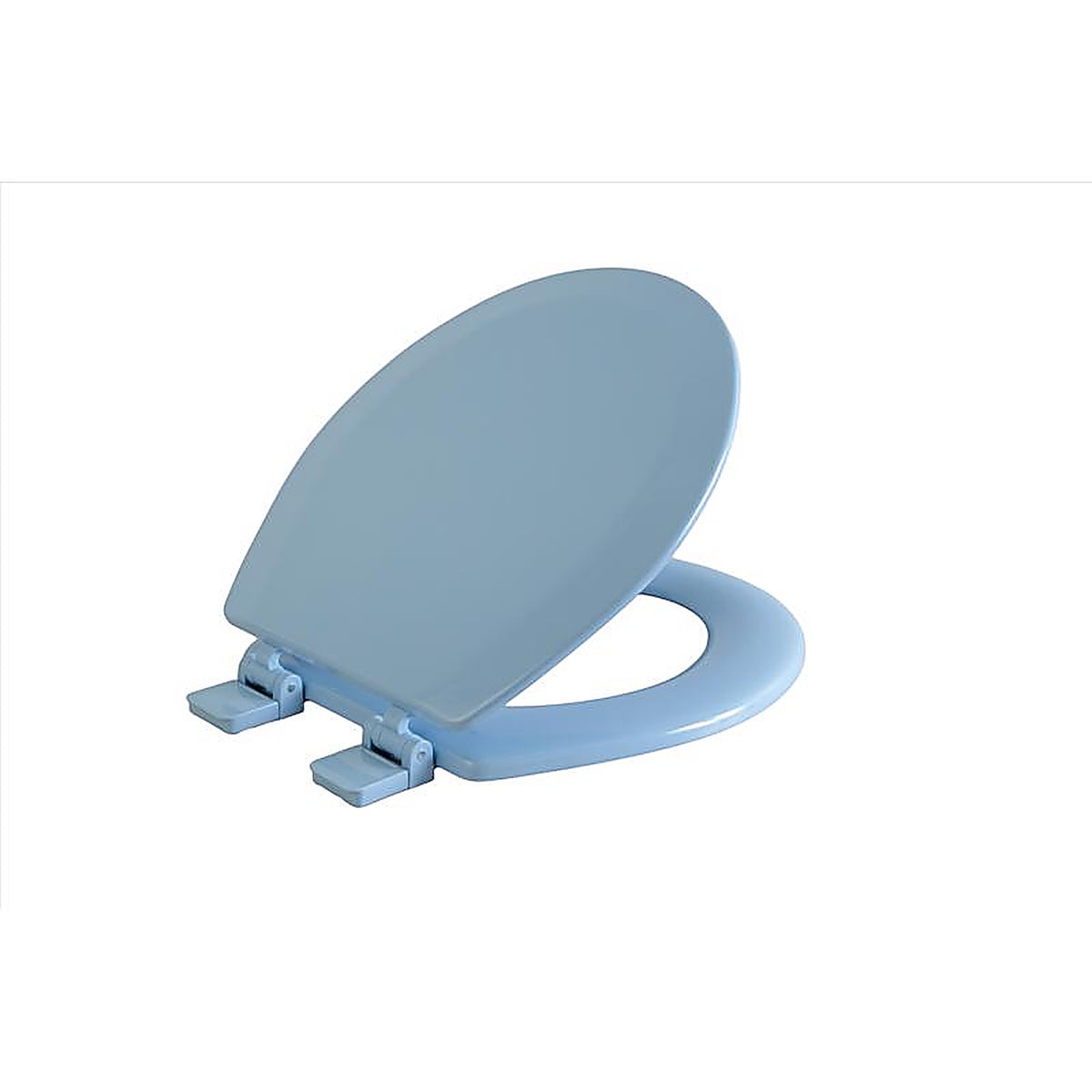 OakBrook - MD013-FG-BLUE - Collection Laurel Round Blue Wood Toilet Seat