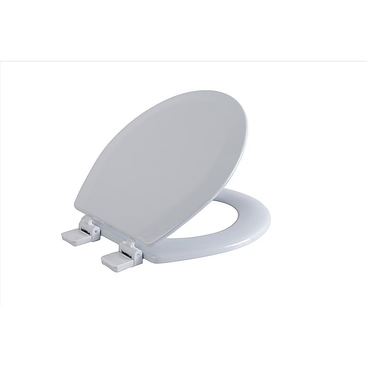 OakBrook - MD013-FG-SILVER - Collection Laurel Round Silver Wood Toilet Seat