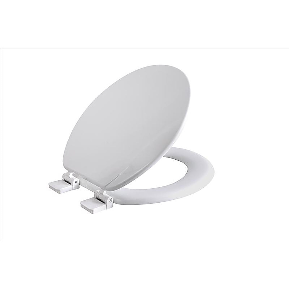 OakBrook - MD081-FG - Collection Rockford Round White Wood Toilet Seat