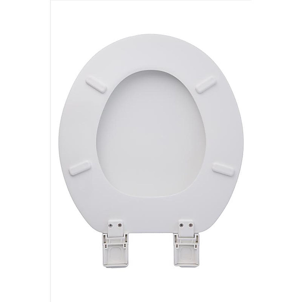 OakBrook - MD081-FG - Collection Rockford Round White Wood Toilet Seat
