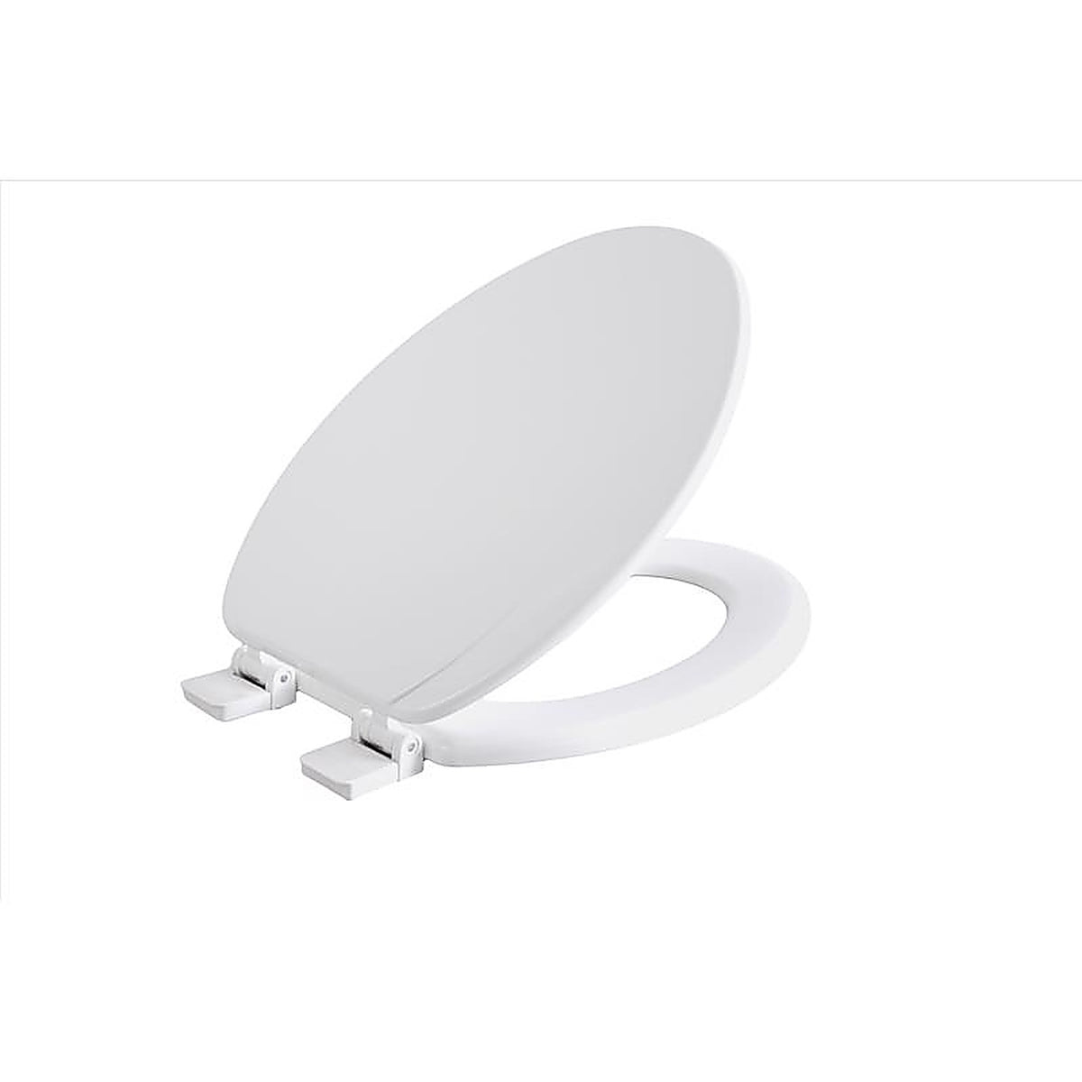 OakBrook - MD80-FG - Collection Rockford Elongated White Wood Toilet Seat