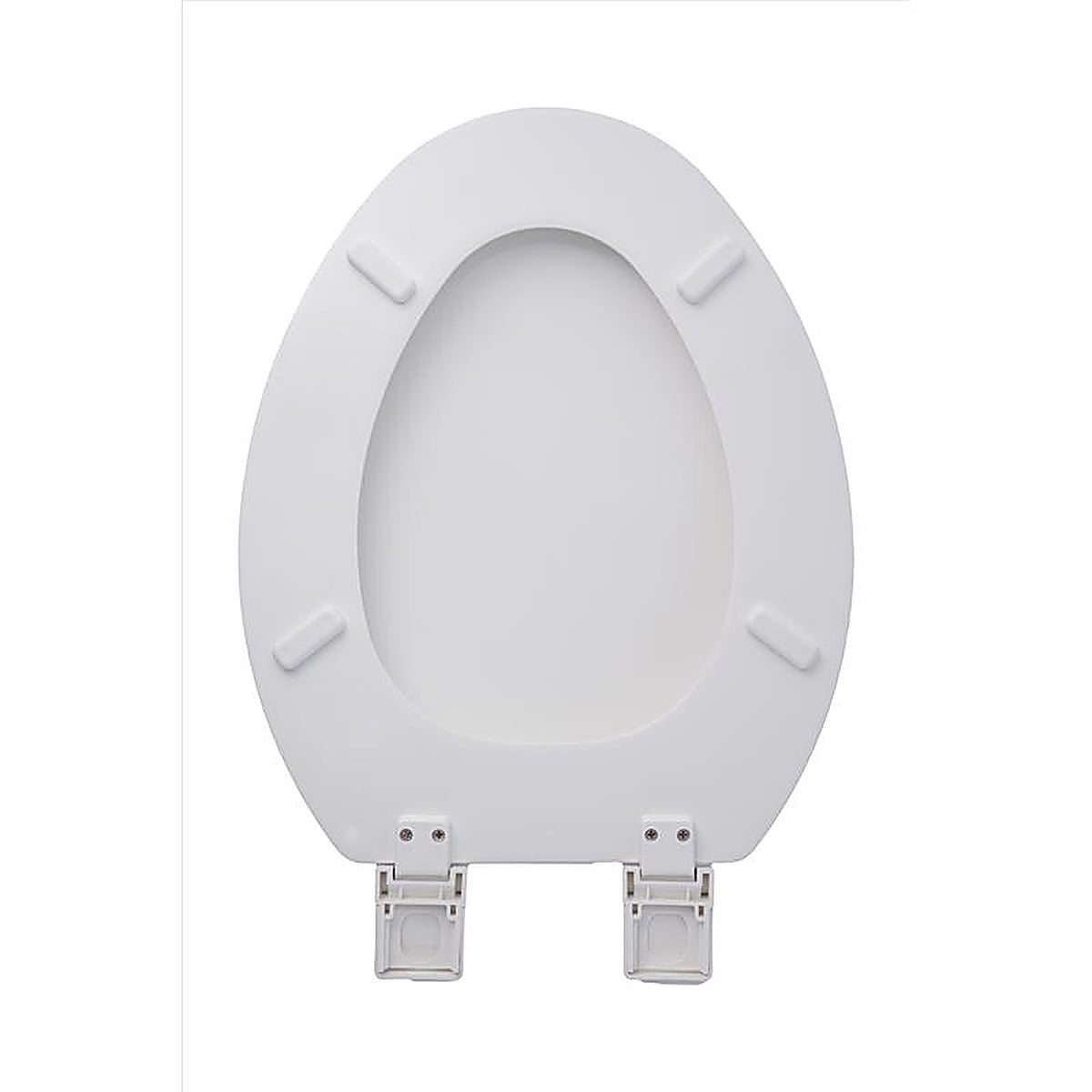 OakBrook - MD80-FG - Collection Rockford Elongated White Wood Toilet Seat