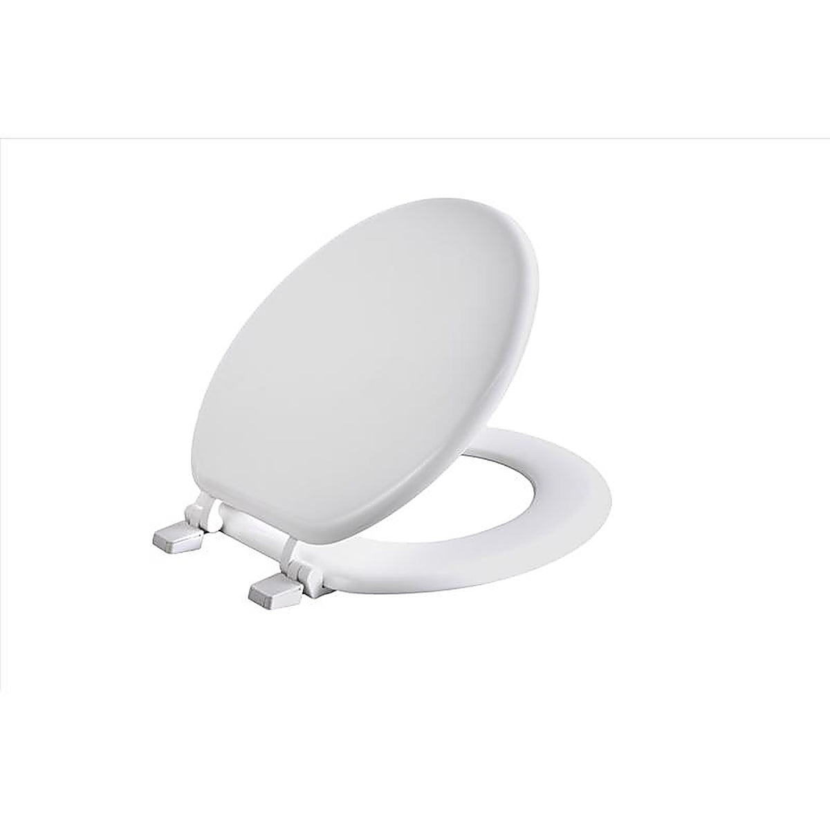 OakBrook - MD091-SB - Collection Round White Wood Toilet Seat