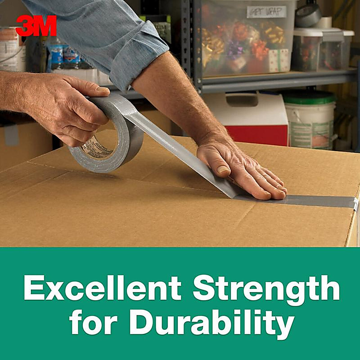 3M - 2145 - Heavy Duty 1.88 In. W X 45 Yd L Gray Duct Tape