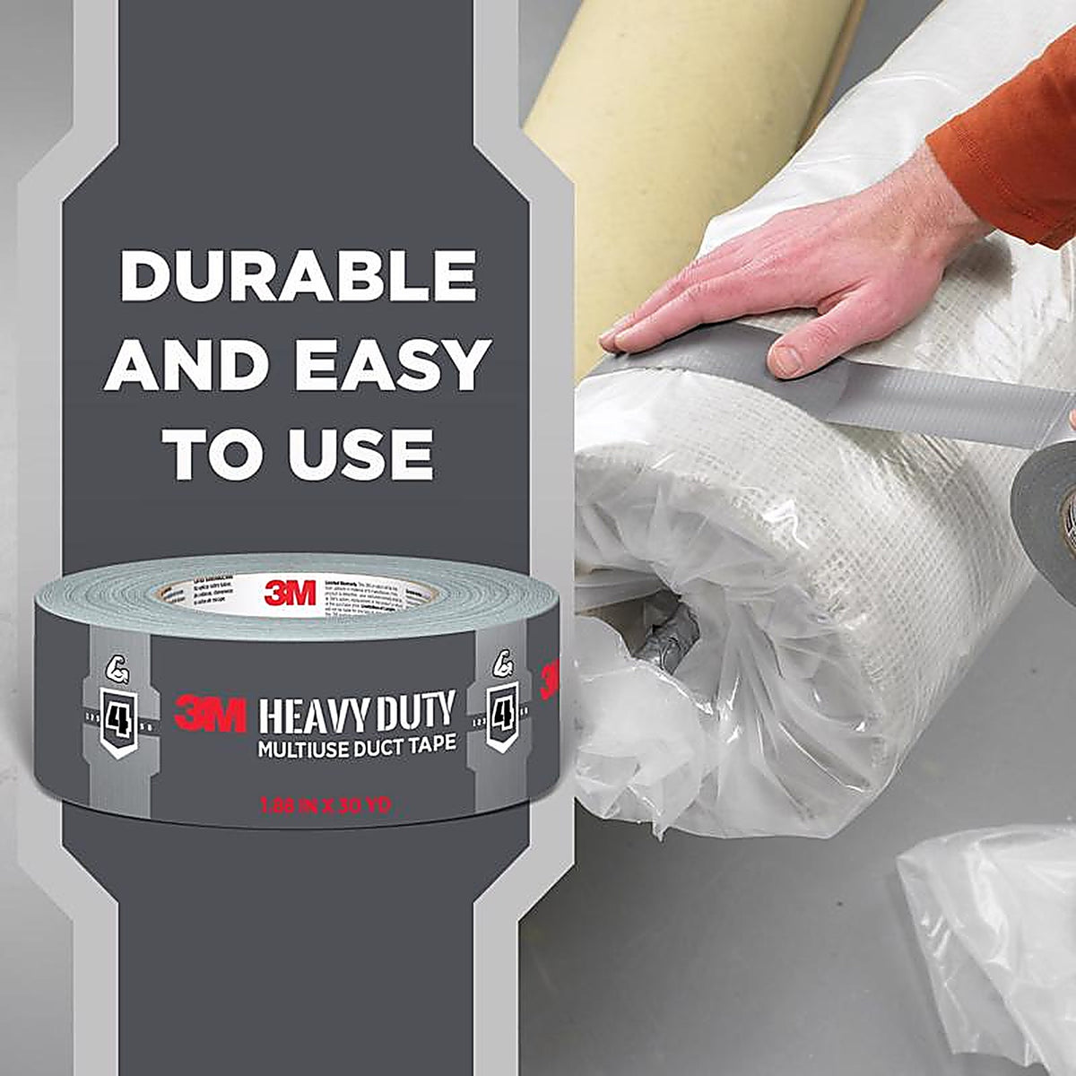 3M - 2120 - 1.88 In. W X 20 Yd L Gray Heavy Duty Duct Tape