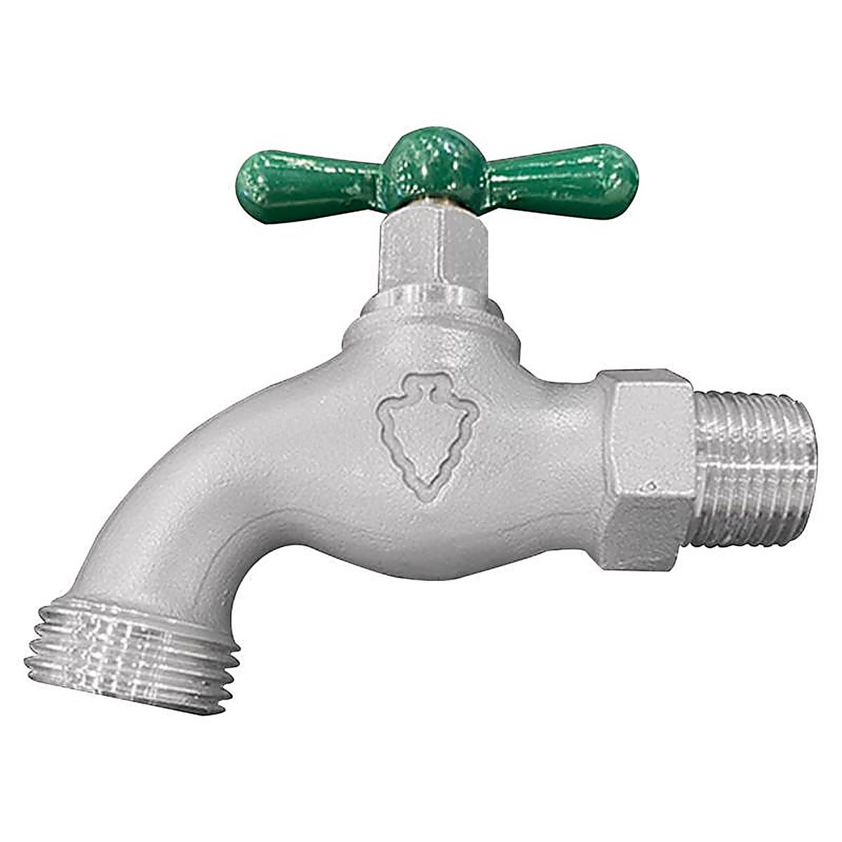 Arrowhead - 302SS - Brass 3/4 In. MIP In. X 3/4 In. MHT Stainless Steel Hose Bibb