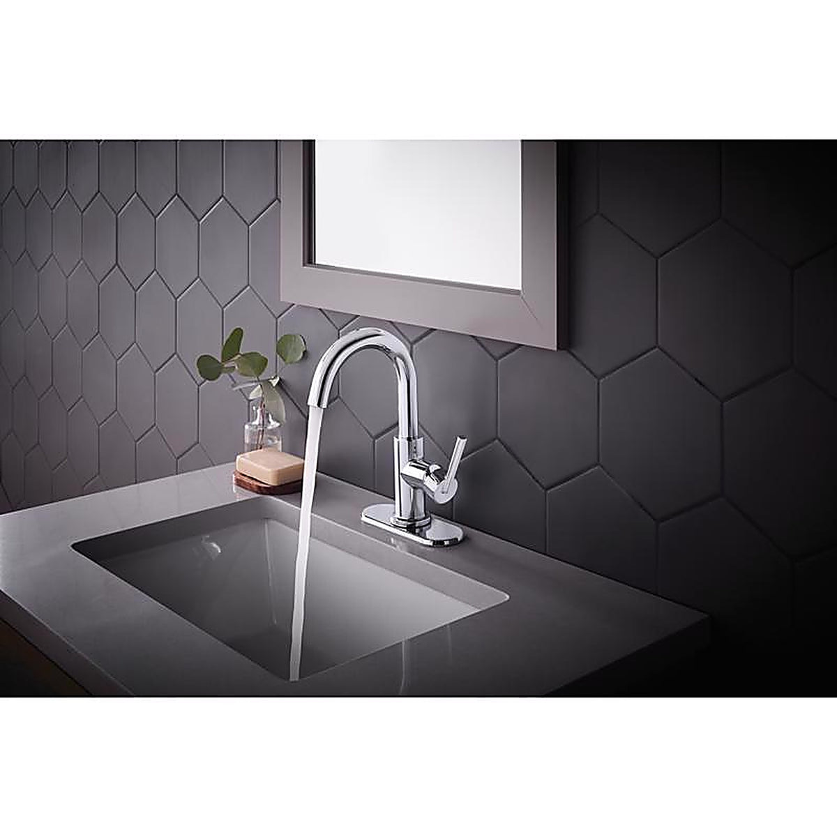 OakBrook - 67927W-6001 - Collection Alexis Chrome Modern Single-Handle Bathroom Sink Faucet 4 In.