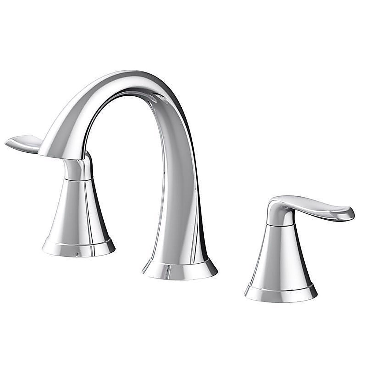 OakBrook - 67307W-6201 - Collection Chloe Chrome Contemporary Widespread Bathroom Sink Faucet 8 In.