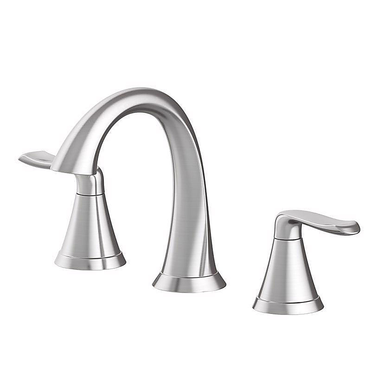 OakBrook - 67307W-6204 - Collection Chloe Brushed Nickel Contemporary Widespread Bathroom Sink Faucet 8 In.