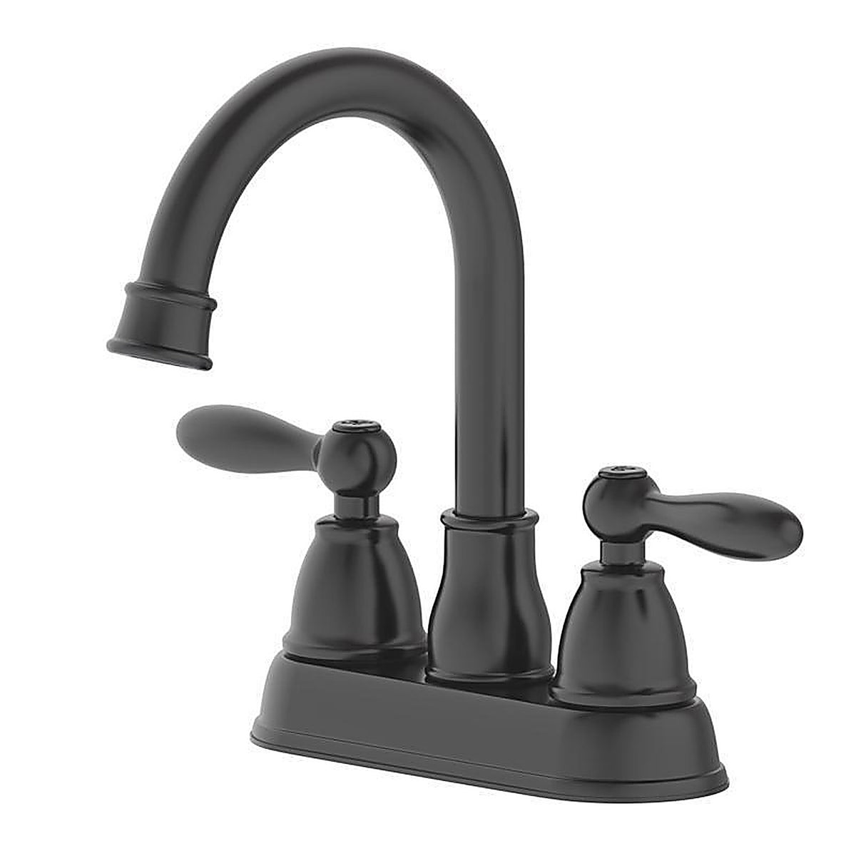 OakBrook - 67513W-637001 - Collection Jennifer Matte Black Traditional Centerset Bathroom Sink Faucet 4 In.