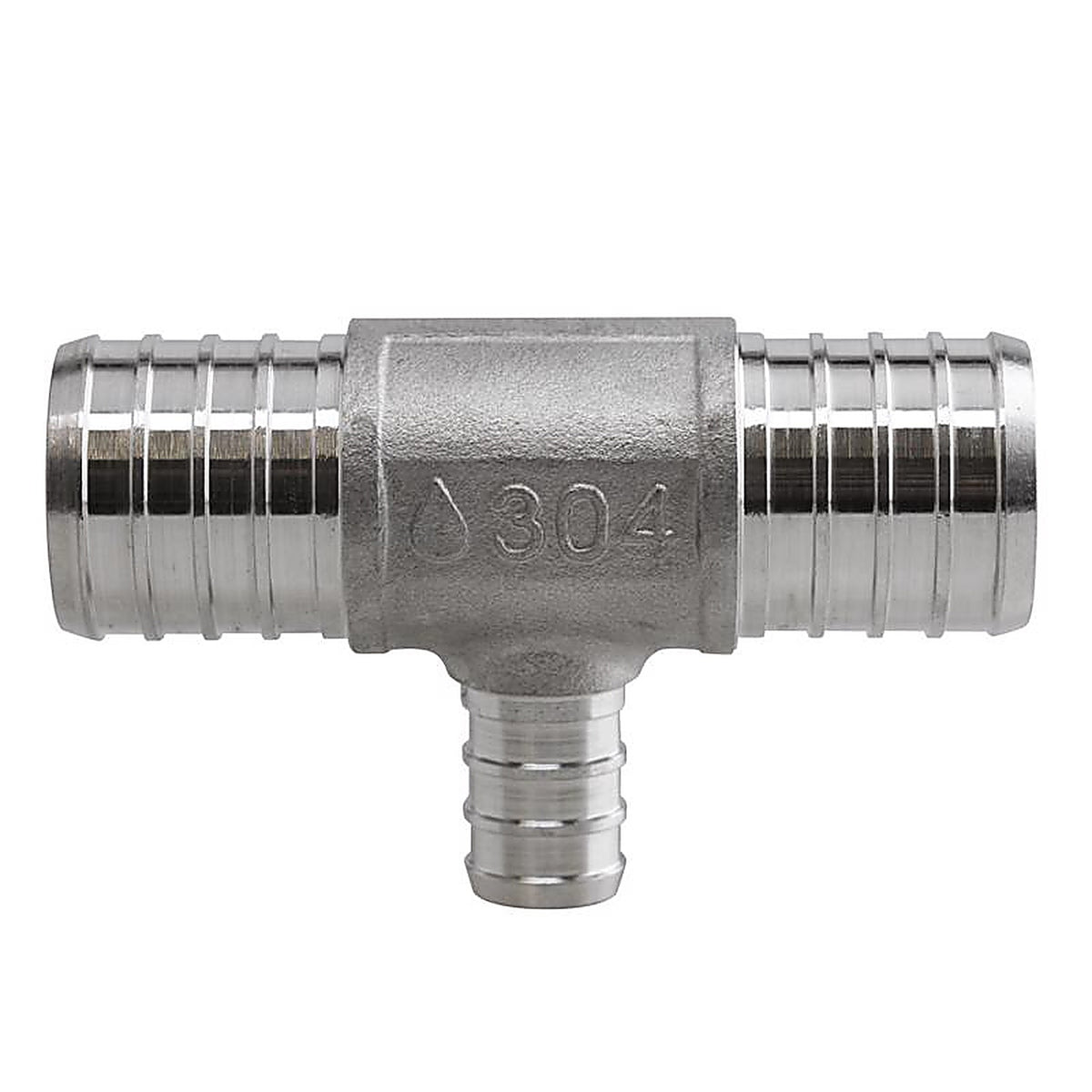 Plumbeeze - PE-PS-T101005 - 1 In. PEX X 1 In. D PEX Stainless Steel Tee