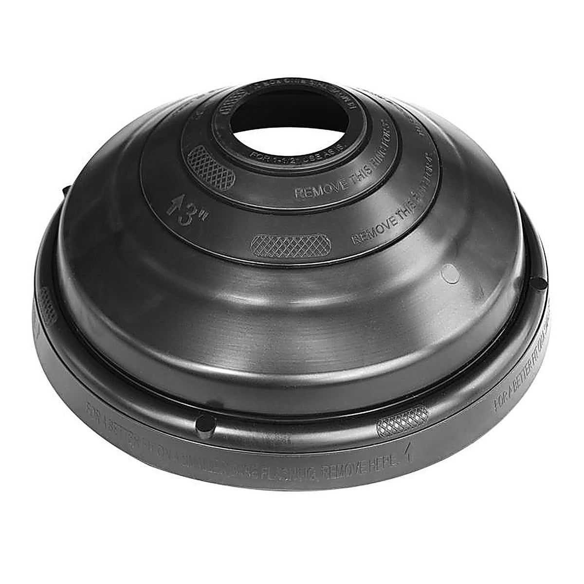 IPS - 81721 - 4.5 In. W X 4.5 In. L Plastic Rain Collar Black