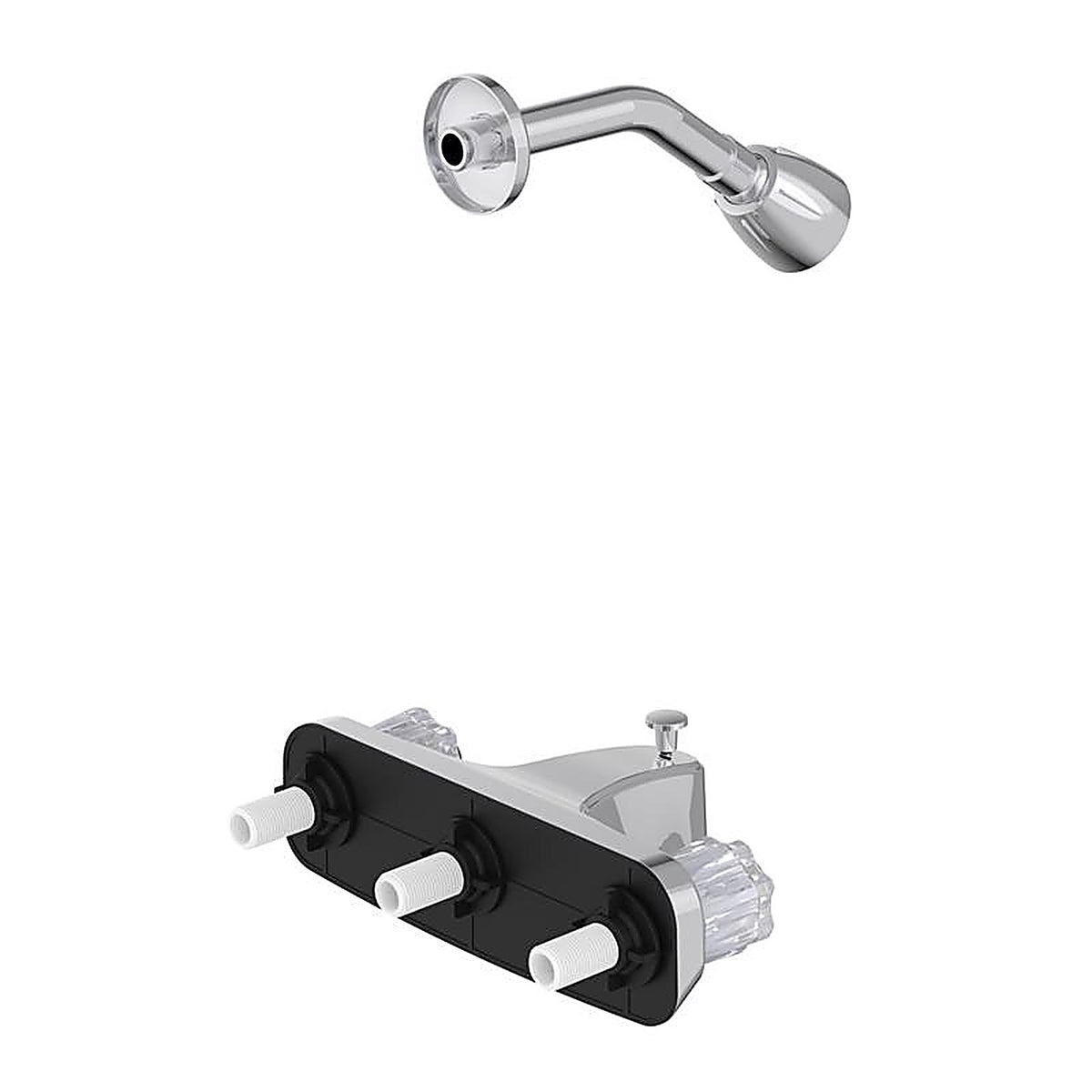 Home Plus - T00130C - 2-Handle Chrome Tub and Shower Faucet