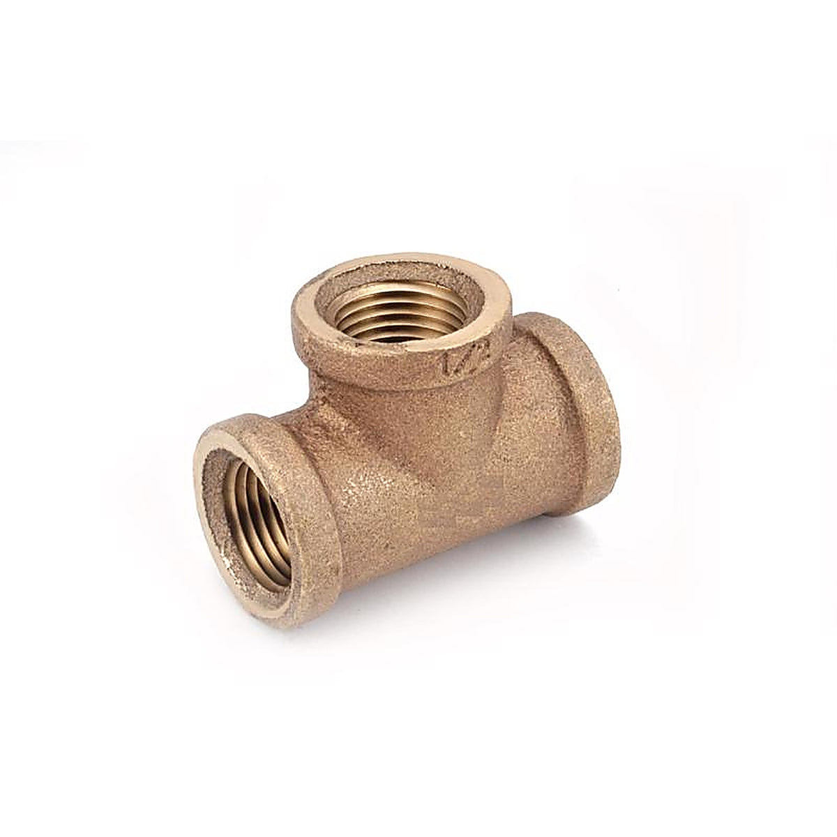 Anderson Metals - 738101-06 - 3/8 In. FPT In. X 3/8 In. D FPT Red Brass Tee