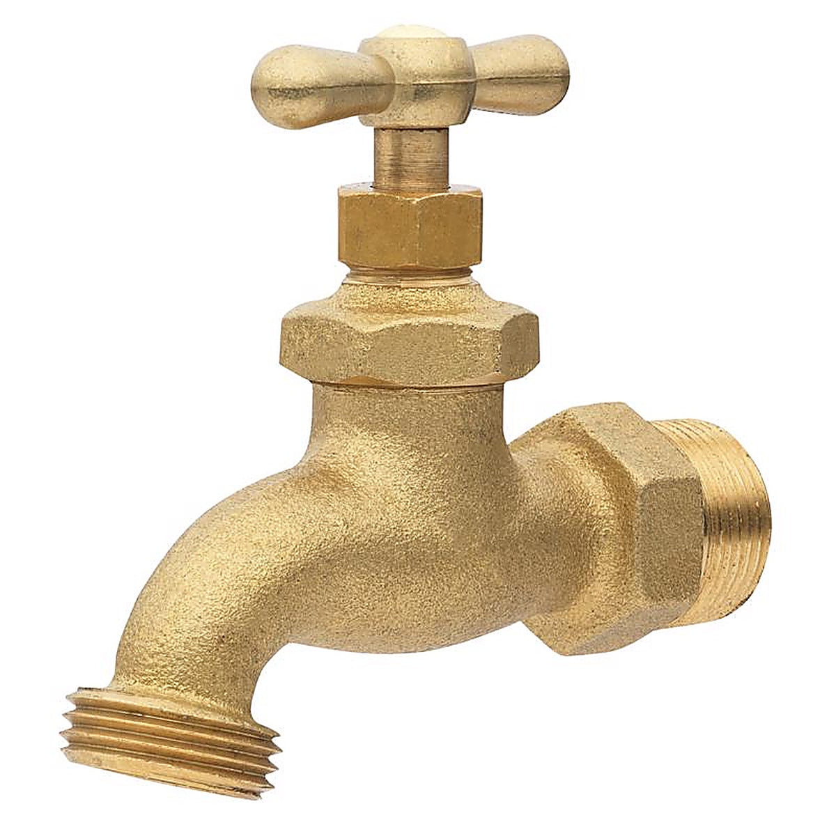 Homewerks VHBCONF4 3/4 in. MIP pc X 3/4 in. MHT Brass Hose Bibb