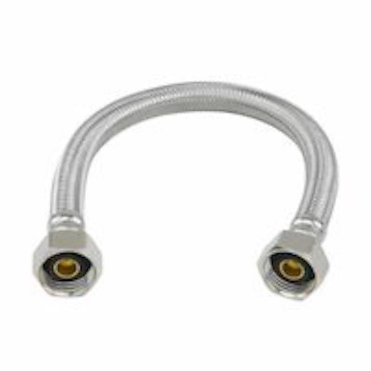 Brasscraft - PLS8-12A F - Plumbshop 1/2 In. Fip Piece X 1/2 In. D Fip 12 In. Braided Stainless Steel Faucet Supply Lin