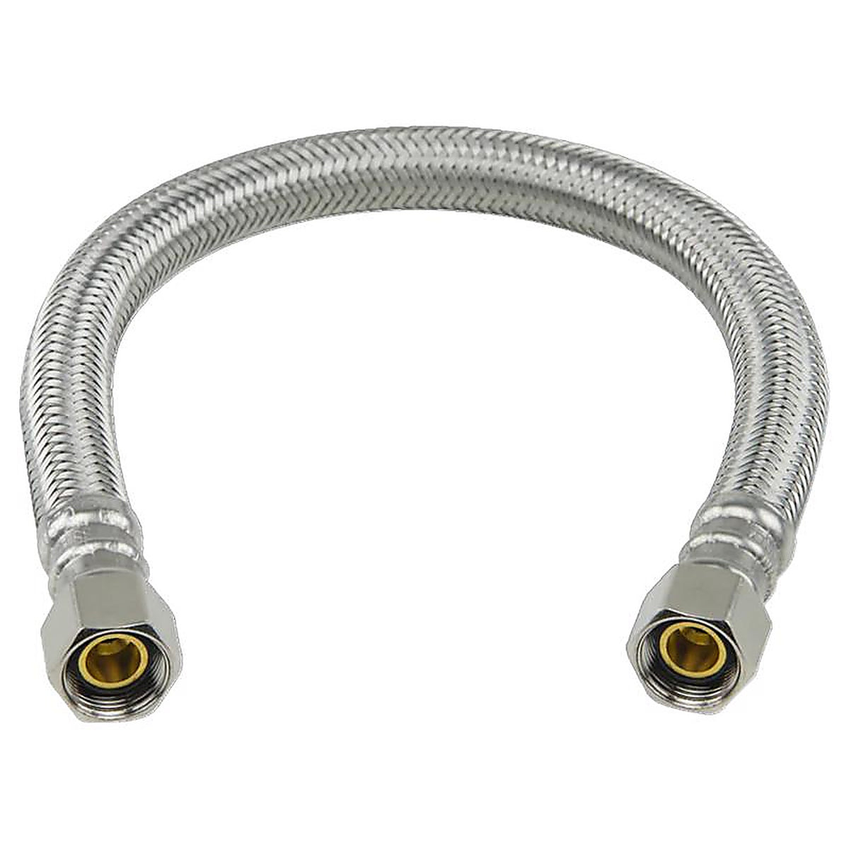 Brasscraft - PLS1-12KC F - Plumbshop 3/8 In. Compression Piece X 3/8 In. D Compression 12 In. Braided Stainless Steel F