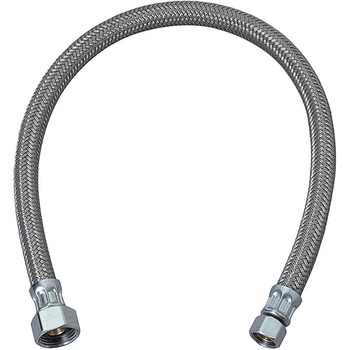 Brasscraft - PLS1-20A F - Plumbshop 1/2 In. Fip Piece X 3/8 In. D Compression 20 In. Braided Stainless Steel Faucet Su