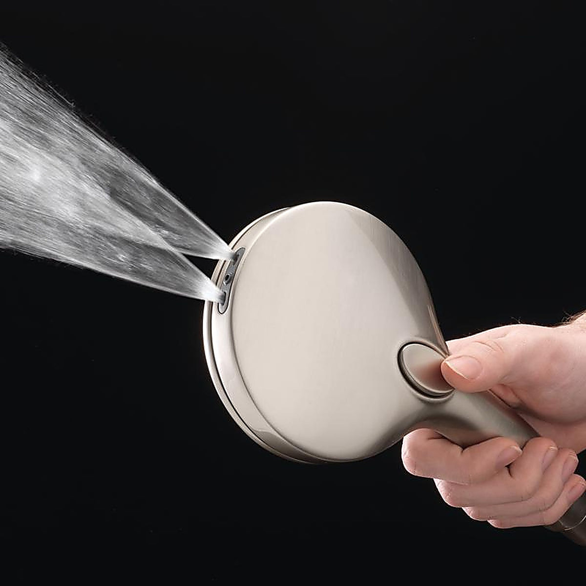 OakBrook - SH-OB10003BN - Collection Brushed Nickel Abs Plastic 6 Settings Handheld Showerhead 1.8 GPM
